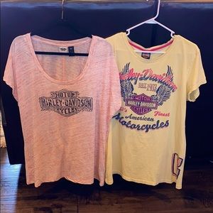 Women’s Harley Davidson HD 2 Shirt Lot 2XL 3XL